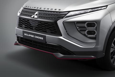 Mitsubishi Eclipse Cross front bumper garnish with red line trim