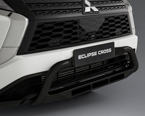 Eclipse PHEV black front nudge bar on white car
