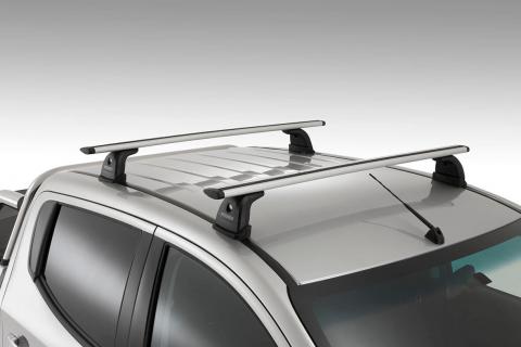 A close up of the Triton Roof Rack System